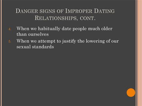 lower standards dating